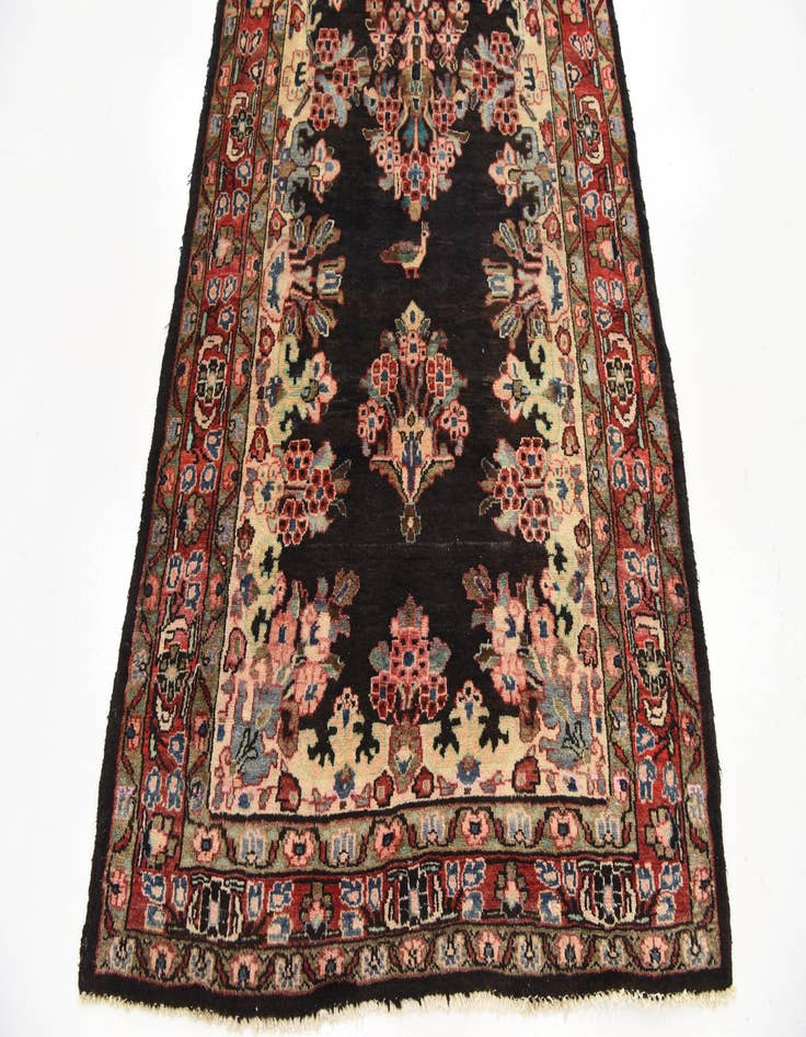 Detail image of 3' 10 x 10' 4 Hand Knotted Liliyan Persian Wool Runner Rug