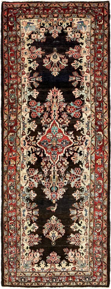 Detail image of 3' 10 x 10' 4 Hand Knotted Liliyan Persian Wool Runner Rug
