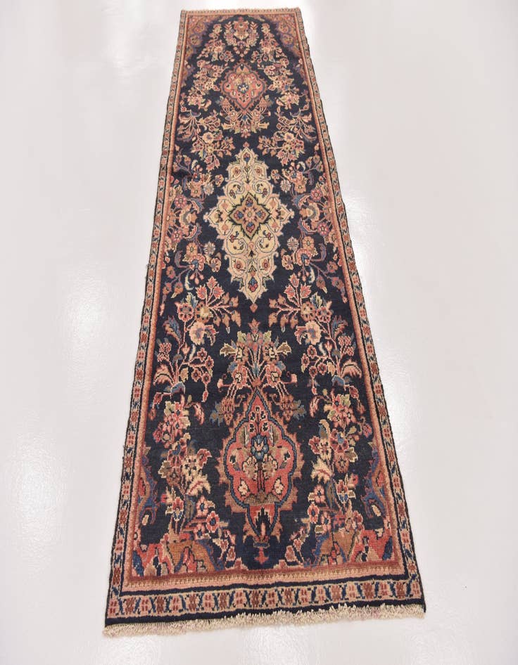 Detail image of 3' 5 x 9' 10 Hand Knotted Liliyan Persian Wool Runner Rug