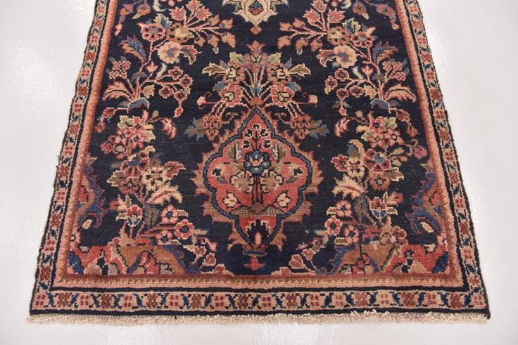 Detail image of 3' 5 x 9' 10 Hand Knotted Liliyan Persian Wool Runner Rug