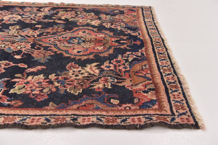 Detail image of 3' 5 x 9' 10 Hand Knotted Liliyan Persian Wool Runner Rug