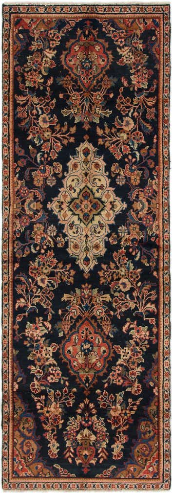 3' 5 x 9' 10 Hand Knotted Liliyan Persian Wool Runner Rug