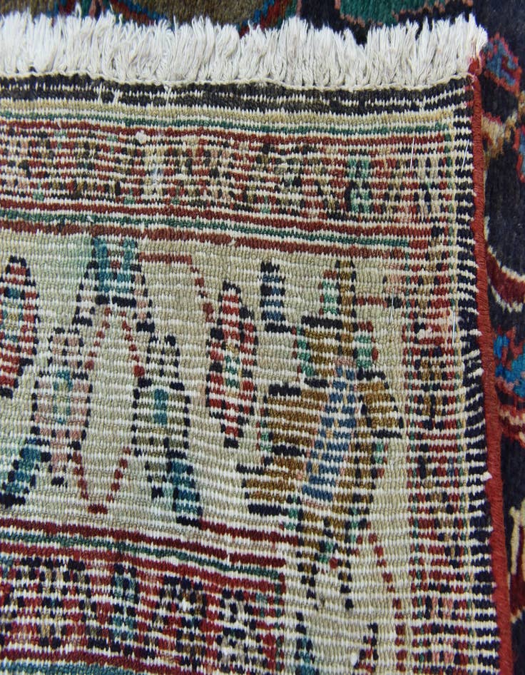 Detail image of 3' 8 x 10' 4 Hand Knotted Liliyan Persian Wool Runner Rug
