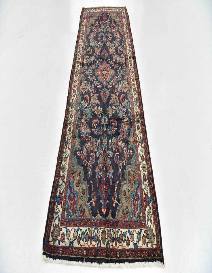 Detail image of 3' 8 x 10' 4 Hand Knotted Liliyan Persian Wool Runner Rug