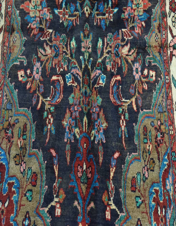 Detail image of 3' 8 x 10' 4 Hand Knotted Liliyan Persian Wool Runner Rug