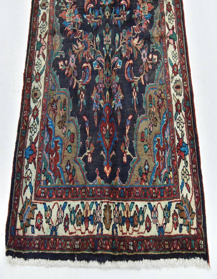 Detail image of 3' 8 x 10' 4 Hand Knotted Liliyan Persian Wool Runner Rug