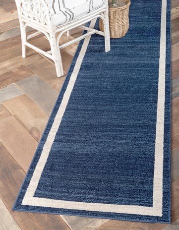 Navy Blue Loft Runner Rug