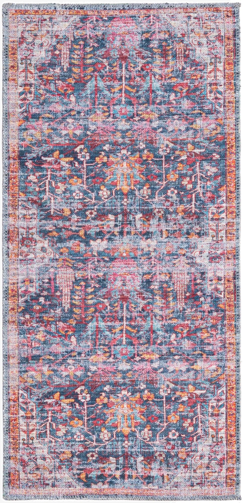 Primary image  2' x 4'  Washable Maahru Runner Rug