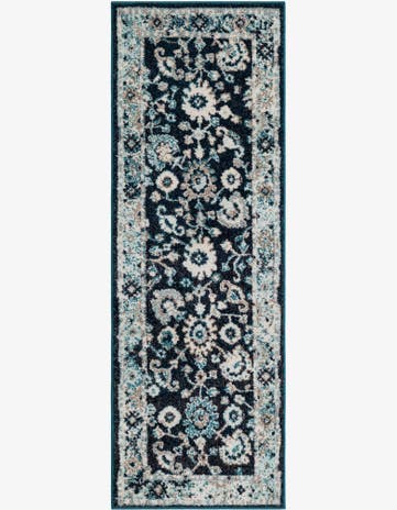 Navy Blue Madeline Runner Rug