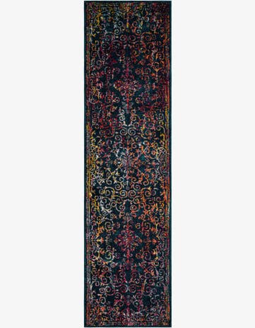 Navy Blue Madeline Runner Rug