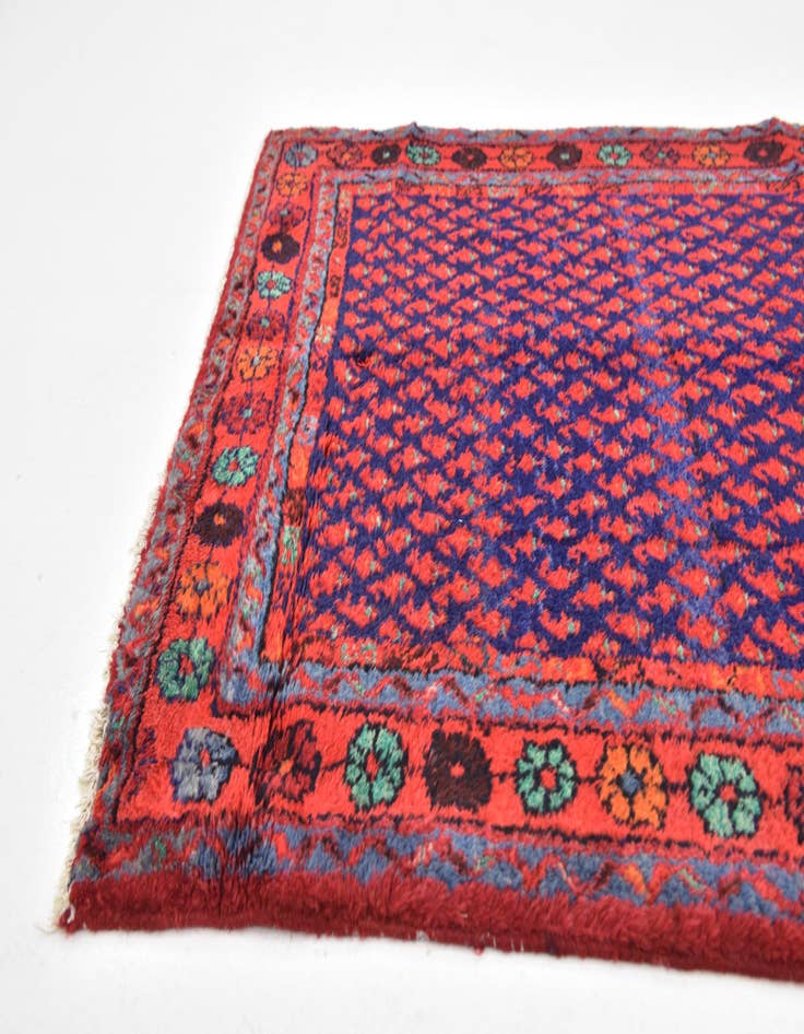 Detail image of 3' 8 x 9' 8  Hand Knotted Mahal Persian Wool Runner Rug