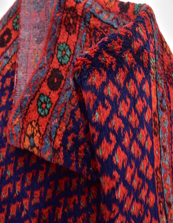 Detail image of 3' 8 x 9' 8  Hand Knotted Mahal Persian Wool Runner Rug