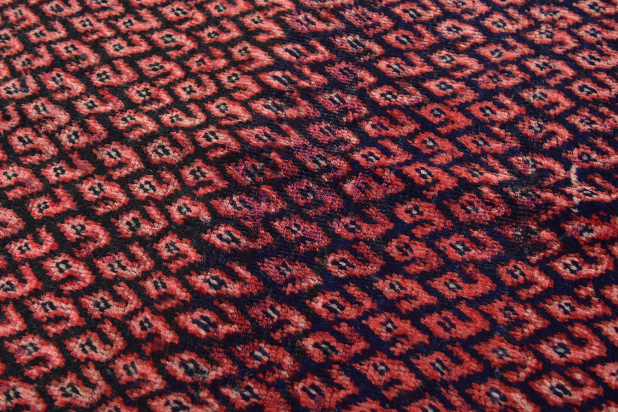 4' 2 x 9' 9 Hand Knotted Mahal Persian Wool Runner Rug