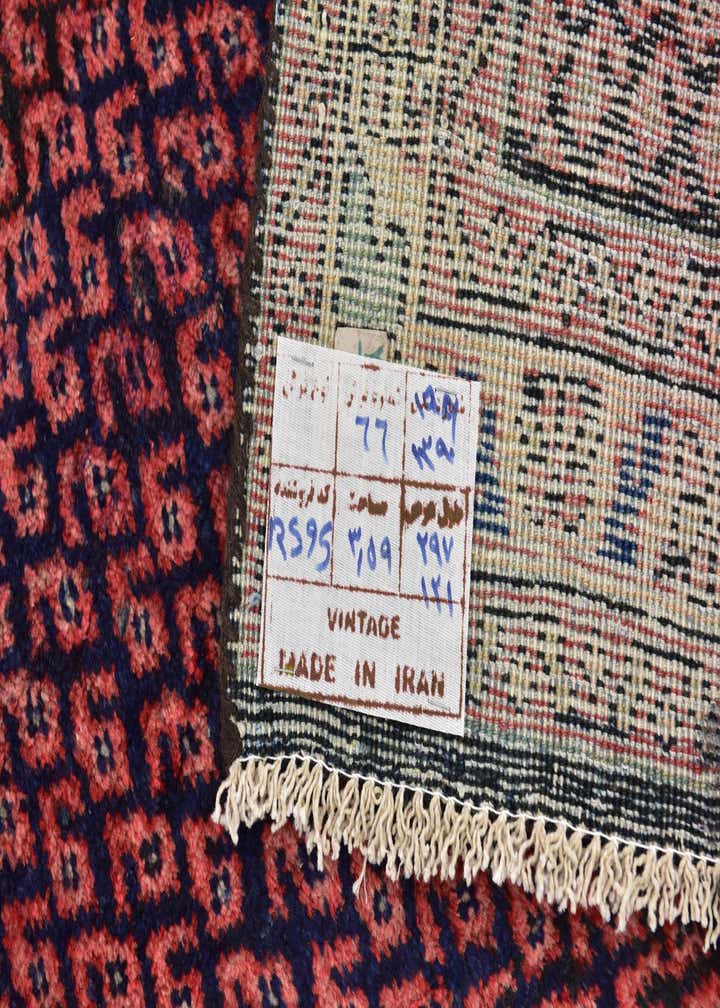 4' 2 x 9' 9 Hand Knotted Mahal Persian Wool Runner Rug