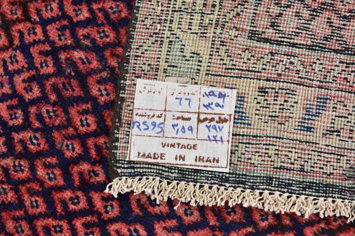 4' 2 x 9' 9 Hand Knotted Mahal Persian Wool Runner Rug