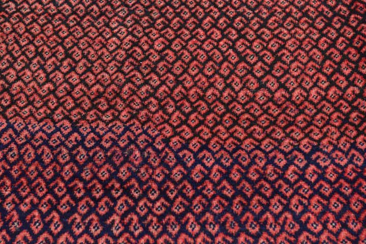 4' 2 x 9' 9 Hand Knotted Mahal Persian Wool Runner Rug