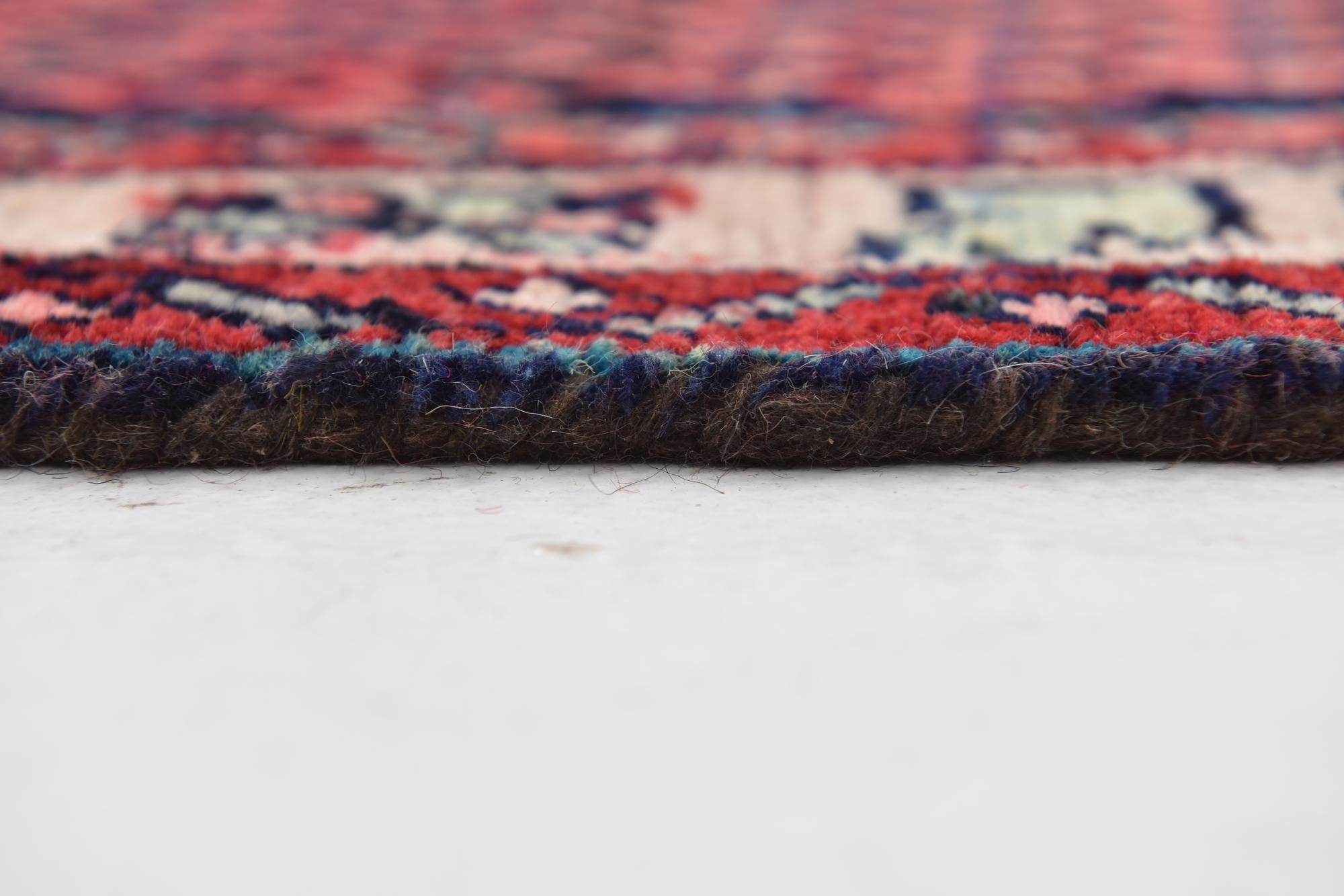 4' 2 x 9' 9 Hand Knotted Mahal Persian Wool Runner Rug
