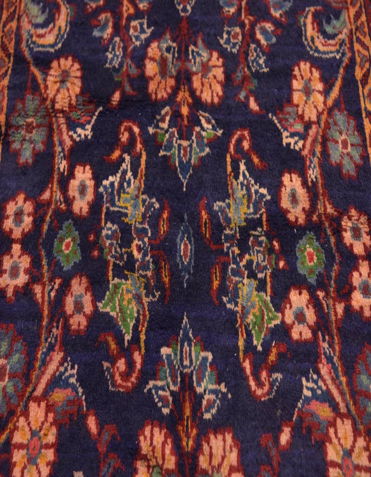 Detail image of 3' 4 x 9' 2 Hand Knotted Mahal Persian Wool Runner Rug