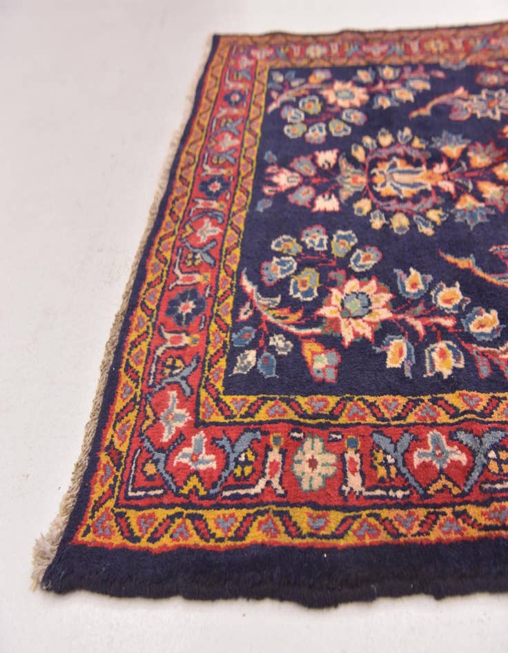 Detail image of 3' 4 x 9' 2 Hand Knotted Mahal Persian Wool Runner Rug