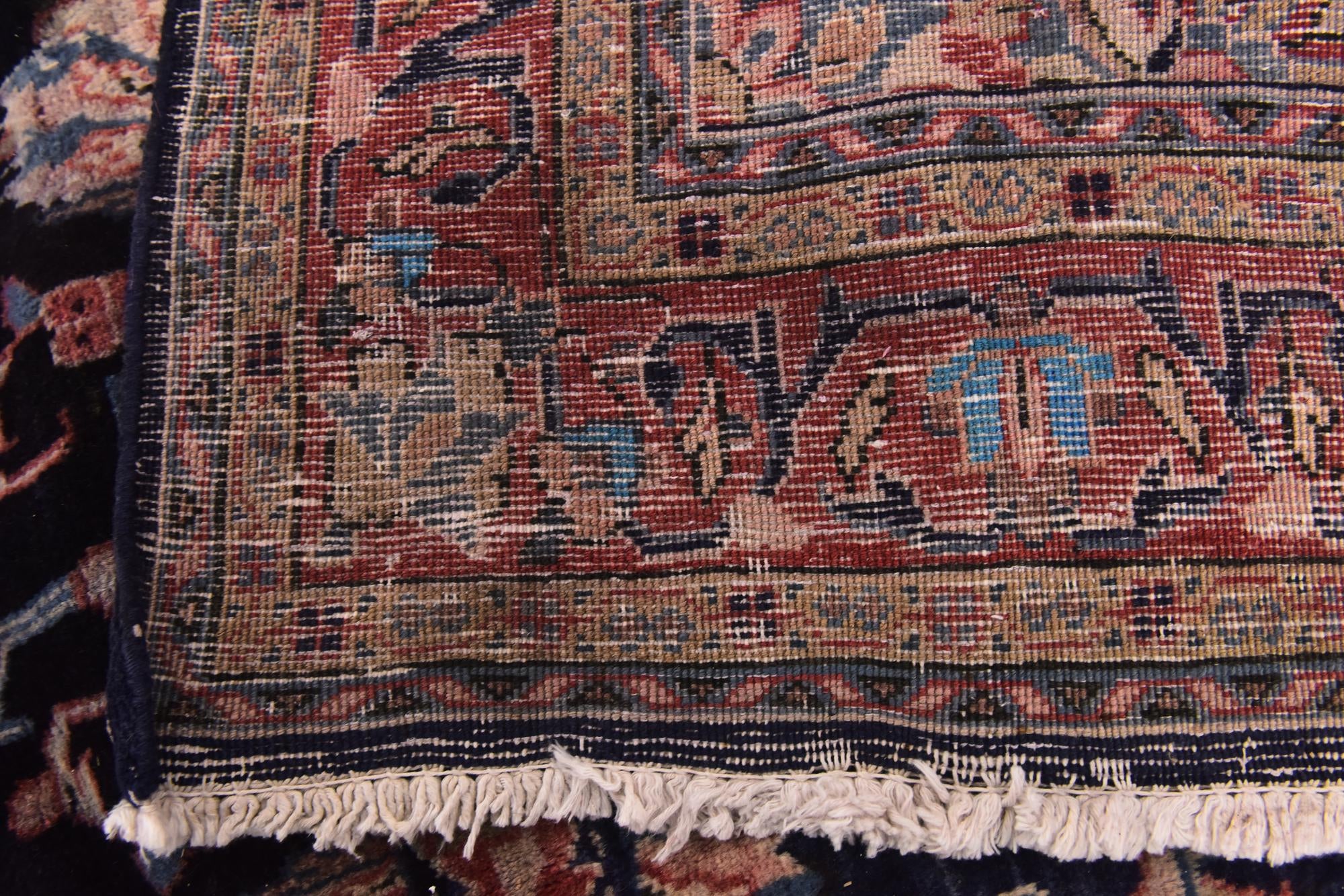 4' 8 x 10' 7 Hand Knotted Mahal Persian Wool Runner Rug