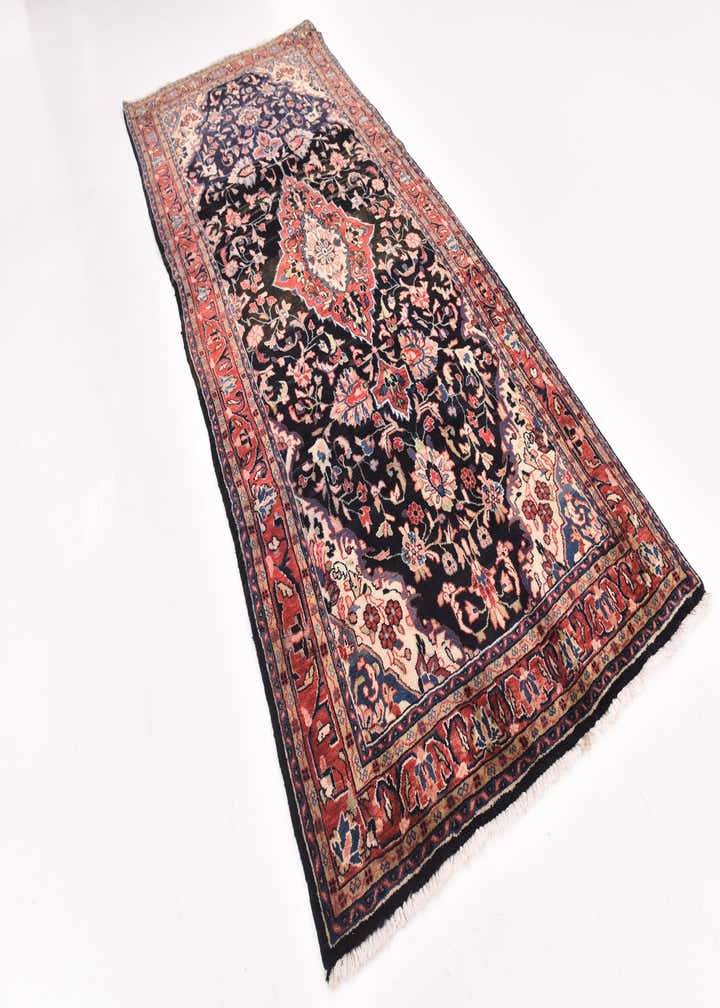 4' 8 x 10' 7 Hand Knotted Mahal Persian Wool Runner Rug