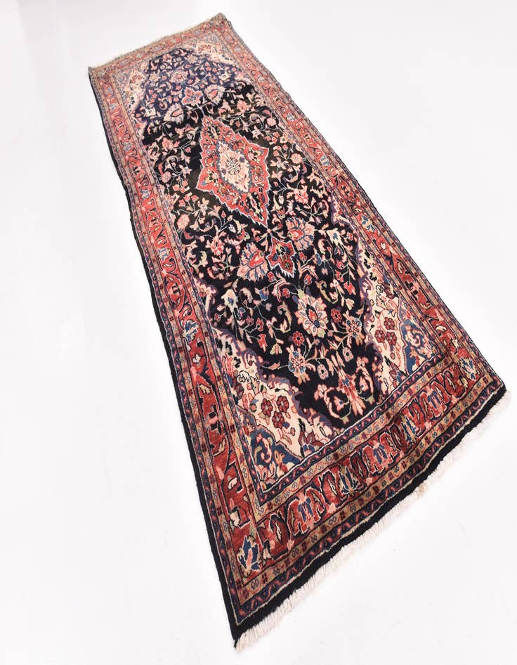 Detail image of 4' 8 x 10' 7 Hand Knotted Mahal Persian Wool Runner Rug