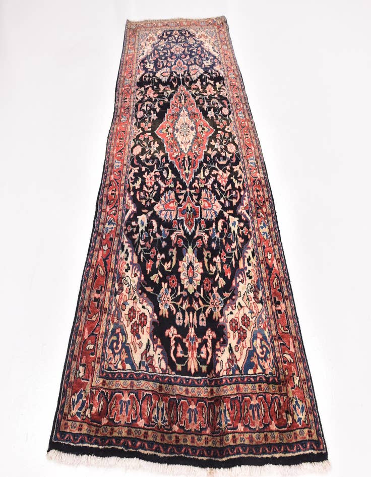 Detail image of 4' 8 x 10' 7 Hand Knotted Mahal Persian Wool Runner Rug