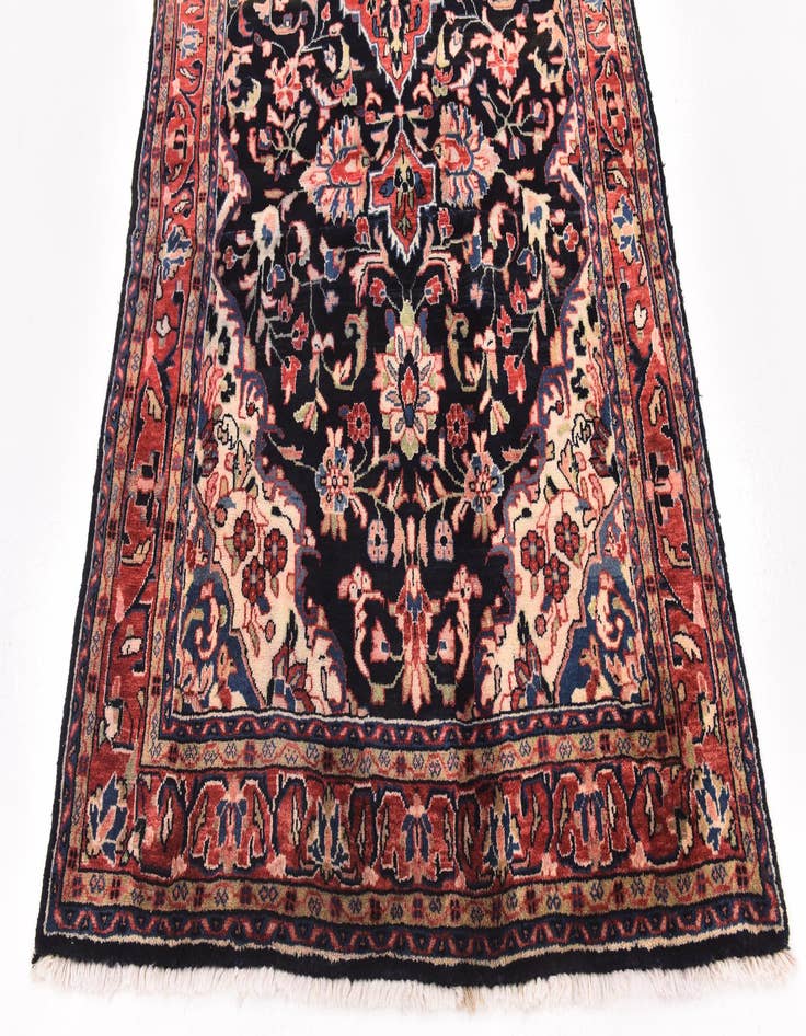 Detail image of 4' 8 x 10' 7 Hand Knotted Mahal Persian Wool Runner Rug