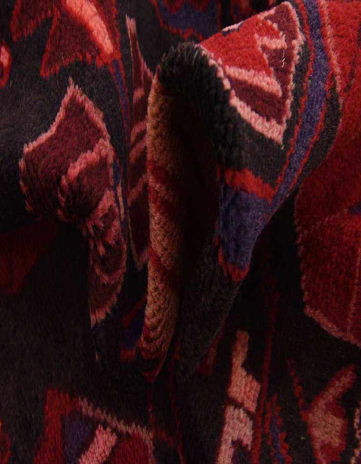 Detail image of 3' 8 x 9' 8 Hand Knotted Malayer Persian Wool Runner Rug