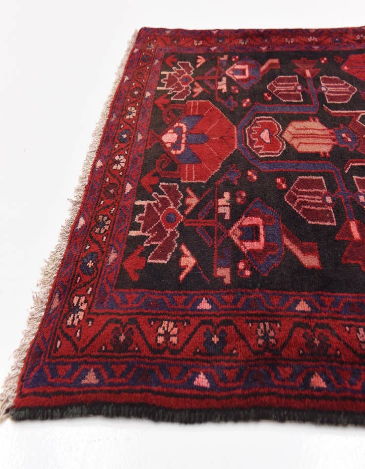 Detail image of 3' 8 x 9' 8 Hand Knotted Malayer Persian Wool Runner Rug