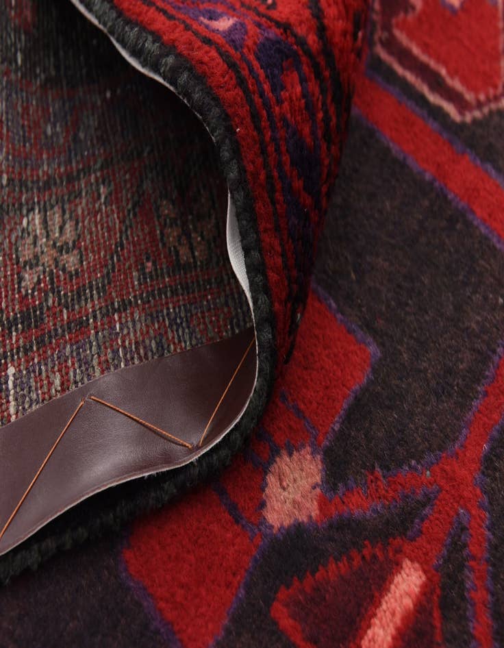 Detail image of 3' 8 x 9' 8 Hand Knotted Malayer Persian Wool Runner Rug