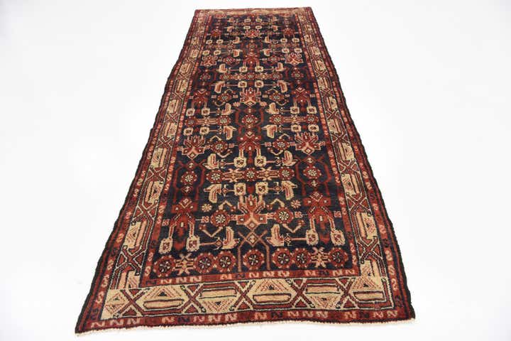 3' 8 x 9' 9 Hand Knotted Malayer Persian Wool Runner Rug