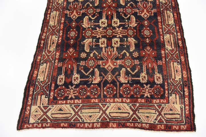 3' 8 x 9' 9 Hand Knotted Malayer Persian Wool Runner Rug