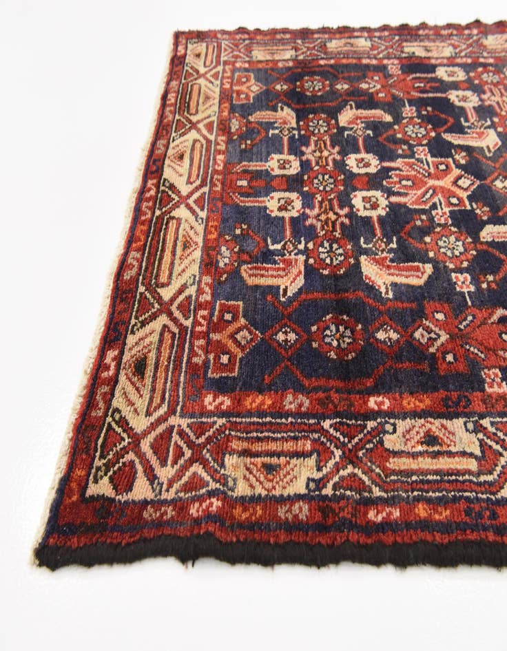 Detail image of 3' 8 x 9' 9  Hand Knotted Malayer Persian Wool Runner Rug