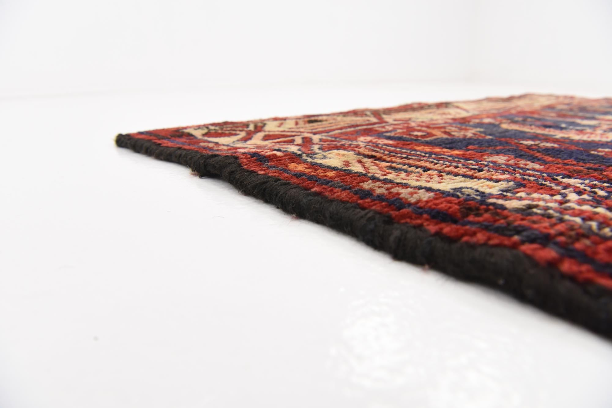 3' 8 x 9' 9 Hand Knotted Malayer Persian Wool Runner Rug