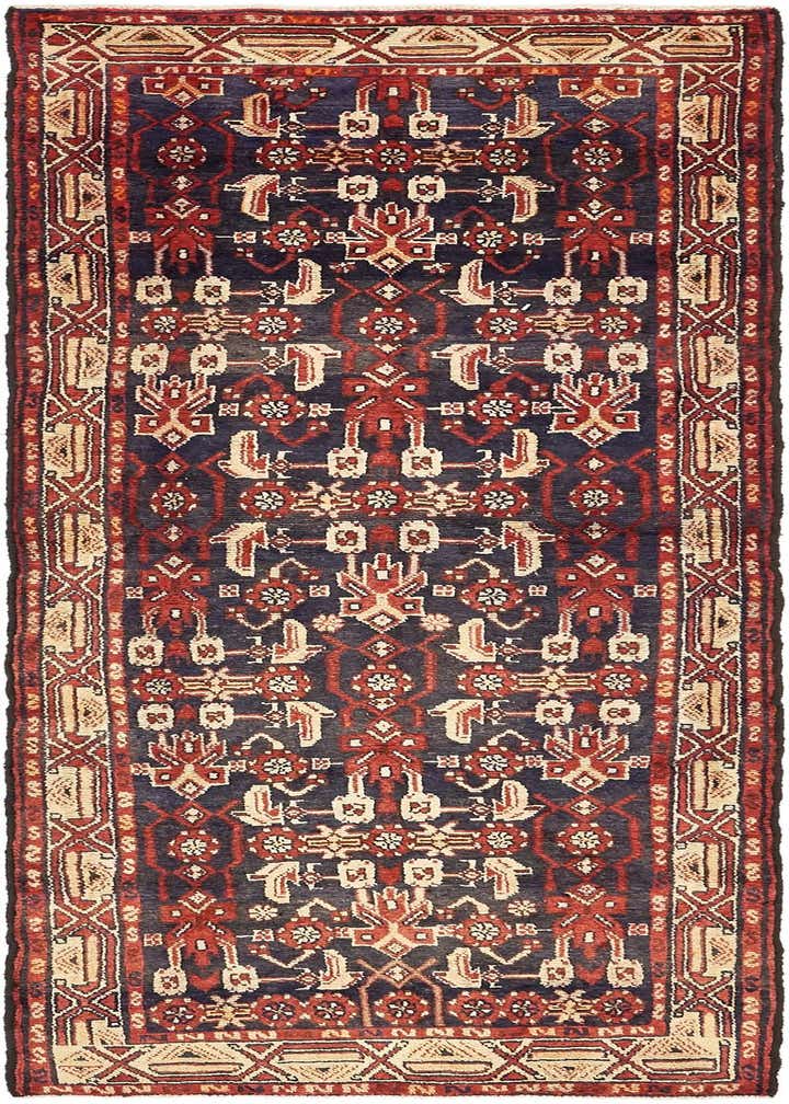 3' 8 x 9' 9 Hand Knotted Malayer Persian Wool Runner Rug