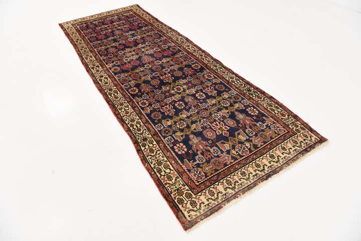 3' 5 x 9' 6 Hand Knotted Malayer Persian Wool Runner Rug