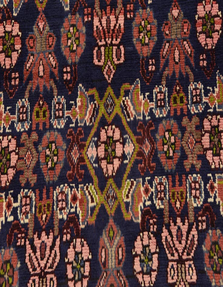 Detail image of 3' 5 x 9' 6  Hand Knotted Malayer Persian Wool Runner Rug