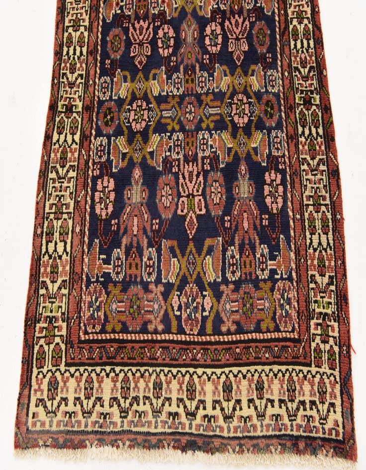 Detail image of 3' 5 x 9' 6  Hand Knotted Malayer Persian Wool Runner Rug