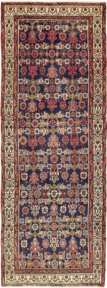 3' 5 x 9' 6 Hand Knotted Malayer Persian Wool Runner Rug