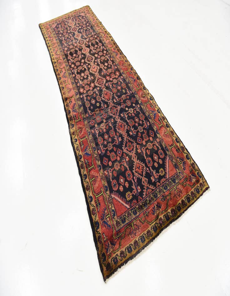 Detail image of 3' 6 x 10' 4 Hand Knotted Malayer Persian Wool Runner Rug