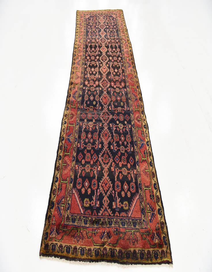 Detail image of 3' 6 x 10' 4 Hand Knotted Malayer Persian Wool Runner Rug