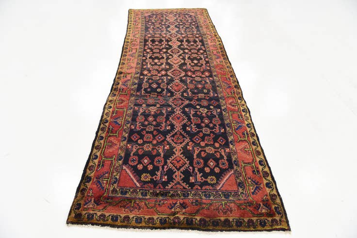Detail image of 3' 6 x 10' 4 Hand Knotted Malayer Persian Wool Runner Rug