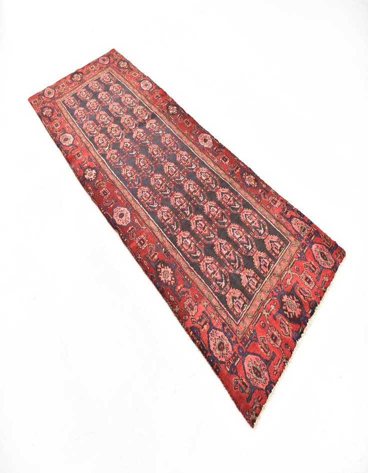 Detail image of 3' 8 x 9' 7  Hand Knotted Malayer Persian Wool Runner Rug