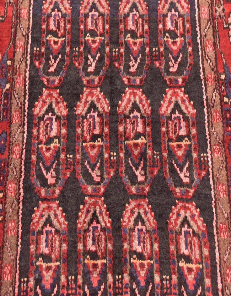 Detail image of 3' 8 x 9' 7  Hand Knotted Malayer Persian Wool Runner Rug