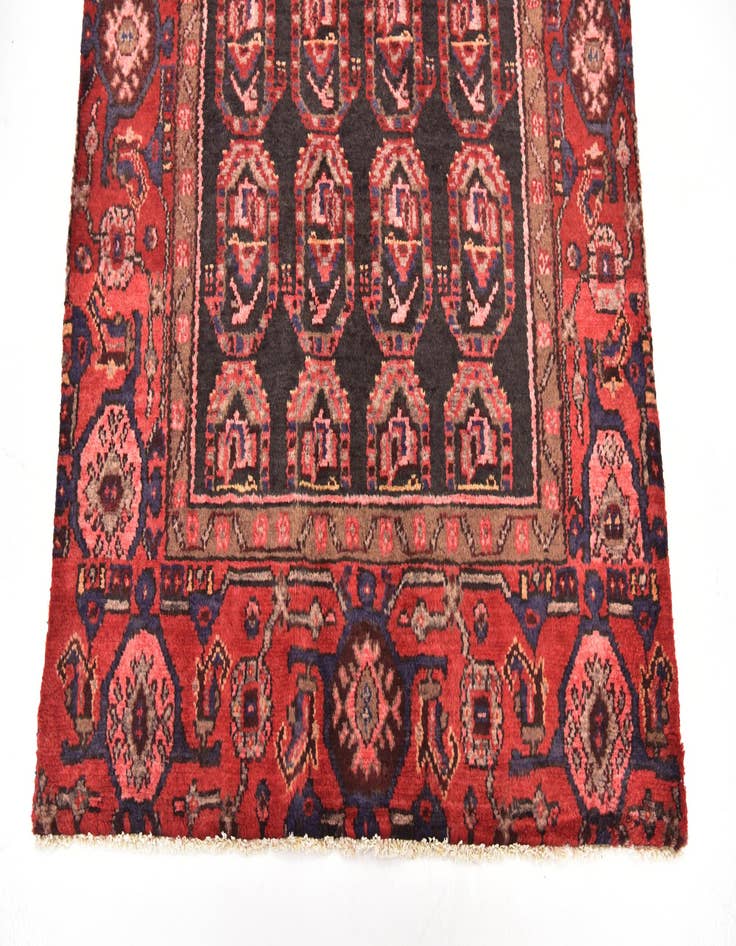 Detail image of 3' 8 x 9' 7  Hand Knotted Malayer Persian Wool Runner Rug