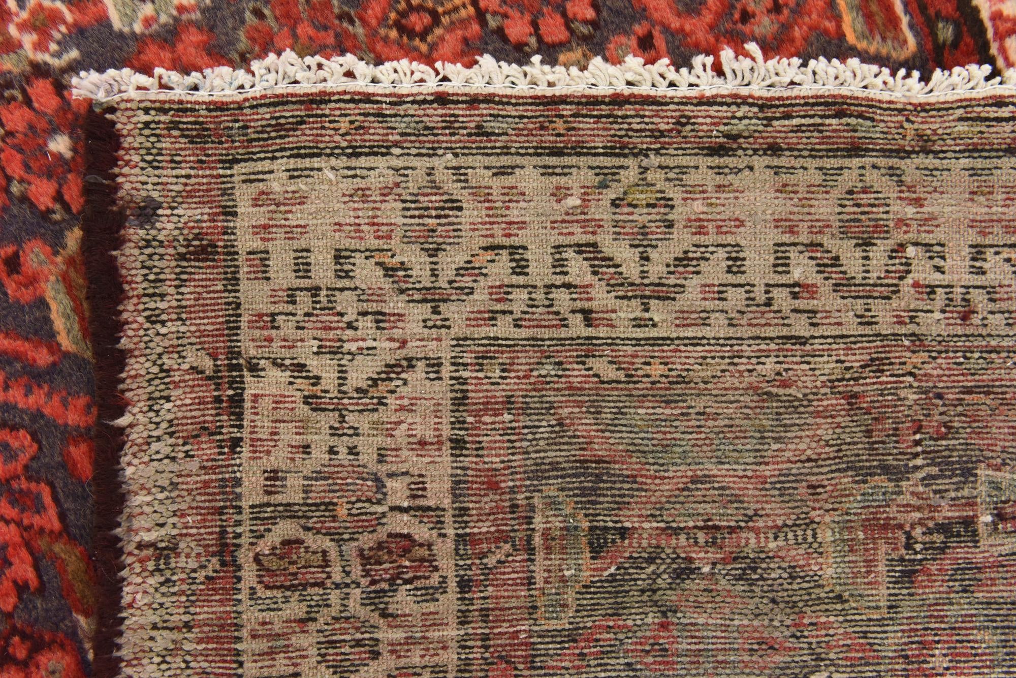 3' 5 x 10' Hand Knotted Malayer Persian Wool Runner Rug