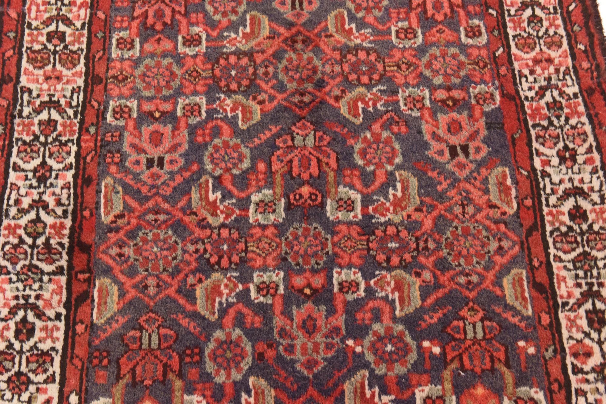 3' 5 x 10' Hand Knotted Malayer Persian Wool Runner Rug