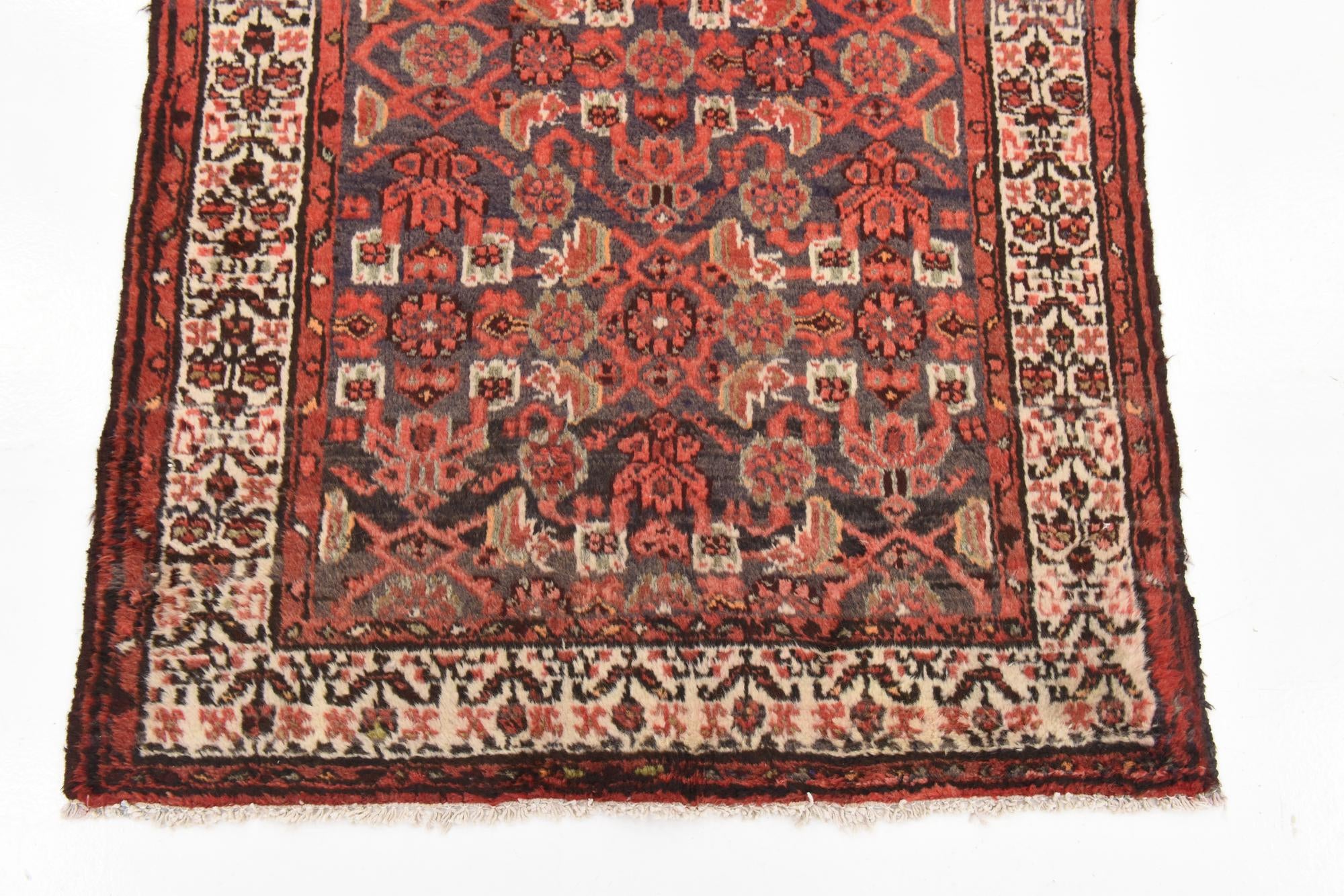 3' 5 x 10' Hand Knotted Malayer Persian Wool Runner Rug