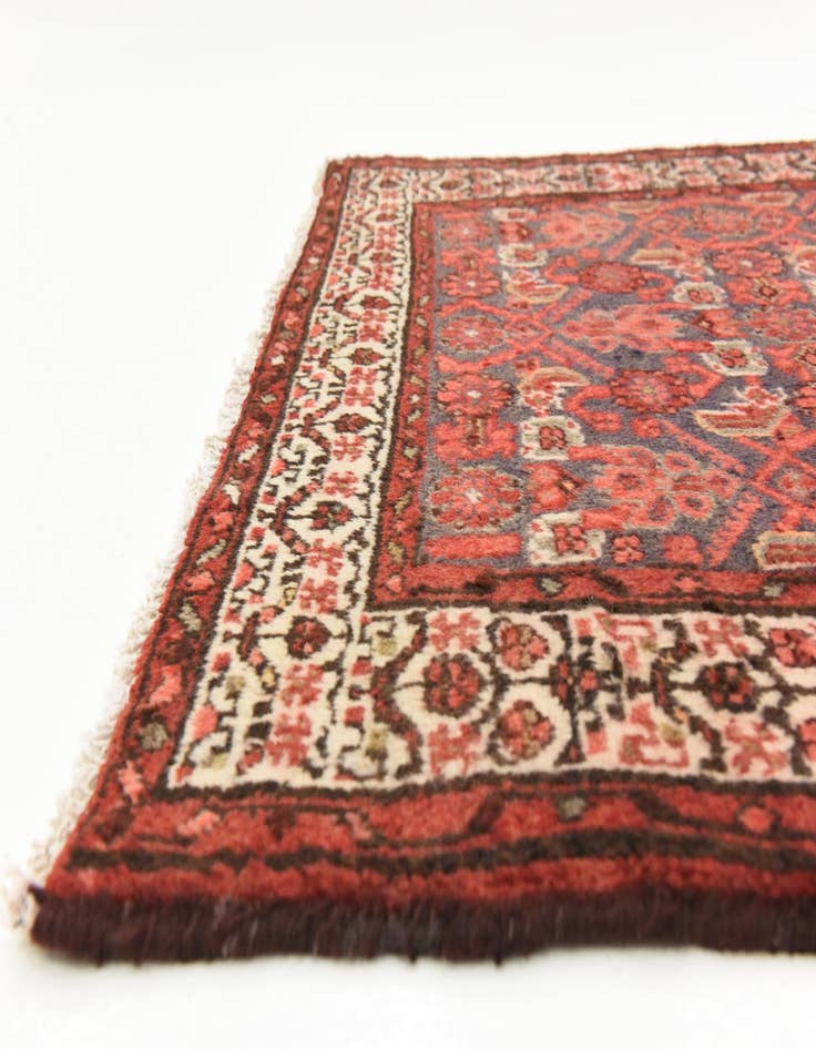 Detail image of 3' 5 x 10'  Hand Knotted Malayer Persian Wool Runner Rug